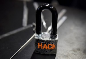 A padlock is displayed at the Alert Logic booth during the 2016 Black Hat cyber-security conference in Las Vegas, Nevada, U.S. August 3, 2016. REUTERS/David Becker