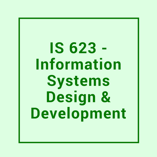 Your Guide to Seidenberg: IS 623 Information Systems Design and Development